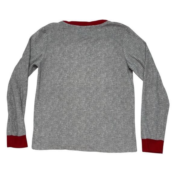 EDDIE BAUER Trees Plaid Holiday Pajama Set Size 7/8 Kids Gray Red Blue Family - Picture 3 of 7